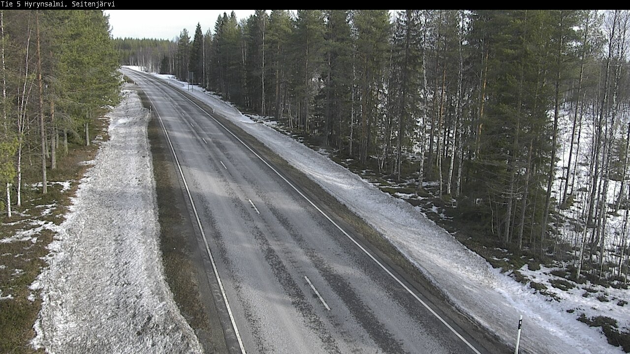 Weather Camera Image Väg 5 Hyrynsalmi, Seitenjärvi, Hyrynsalmi, Kainuu