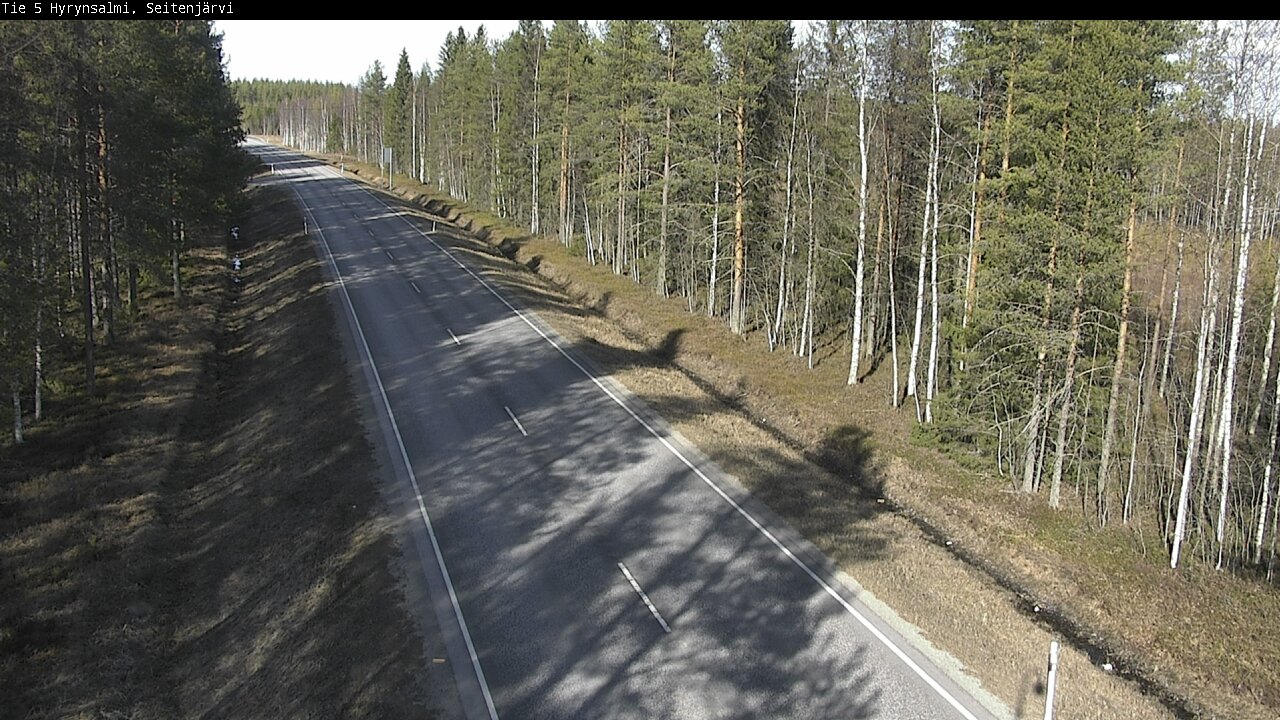 Weather Camera Image Väg 5 Hyrynsalmi, Seitenjärvi, Hyrynsalmi, Kainuu