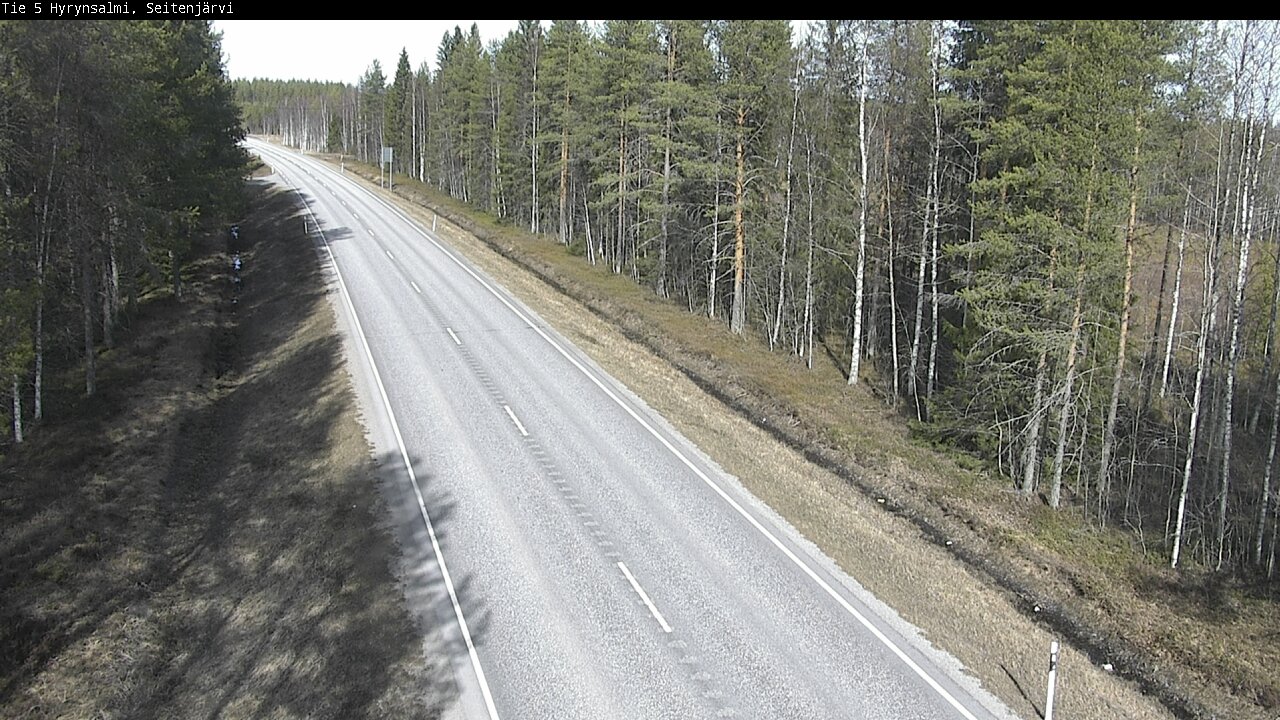 Weather Camera Image Väg 5 Hyrynsalmi, Seitenjärvi, Hyrynsalmi, Kainuu