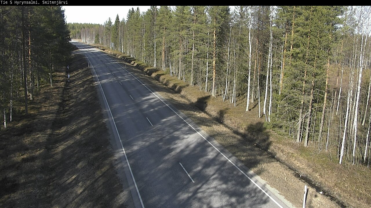 Weather Camera Image Väg 5 Hyrynsalmi, Seitenjärvi, Hyrynsalmi, Kainuu