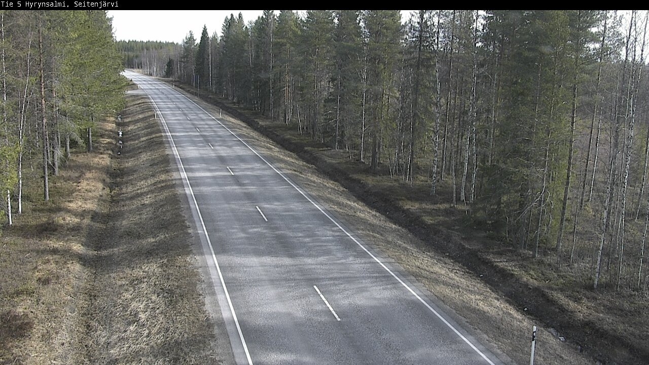 Weather Camera Image Väg 5 Hyrynsalmi, Seitenjärvi, Hyrynsalmi, Kainuu