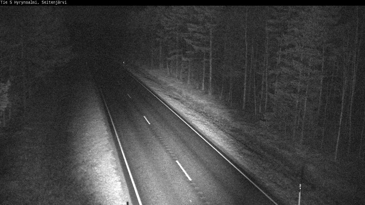 Weather Camera Image Väg 5 Hyrynsalmi, Seitenjärvi, Hyrynsalmi, Kainuu