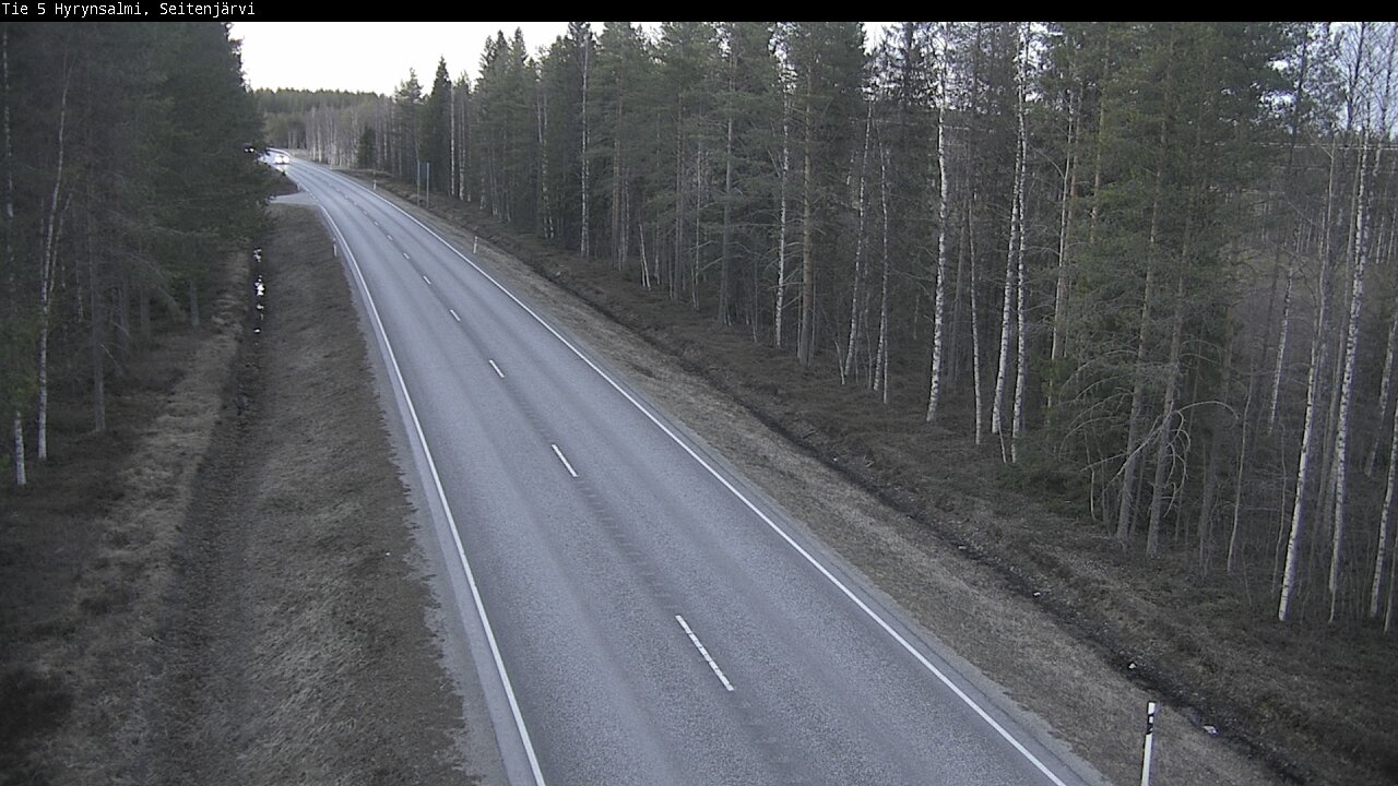 Weather Camera Image Väg 5 Hyrynsalmi, Seitenjärvi, Hyrynsalmi, Kainuu