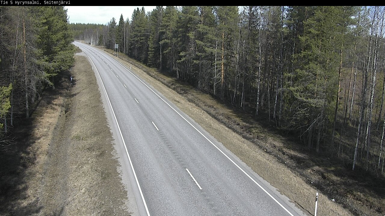 Weather Camera Image Väg 5 Hyrynsalmi, Seitenjärvi, Hyrynsalmi, Kainuu