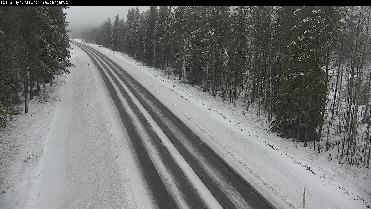 Weather Camera Image Road 5 Hyrynsalmi, Seitenjärvi, Hyrynsalmi, Kainuu