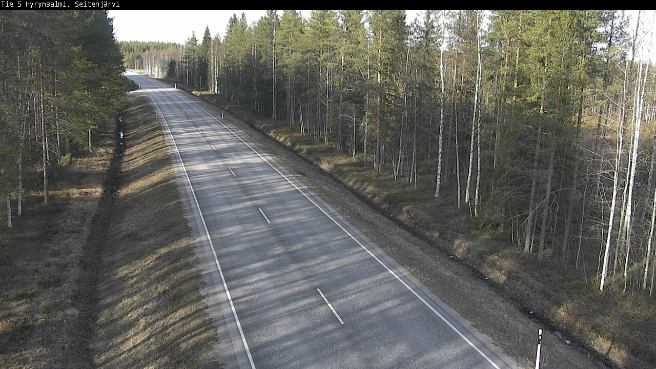 Weather Camera Image Väg 5 Hyrynsalmi, Seitenjärvi, Hyrynsalmi, Kainuu