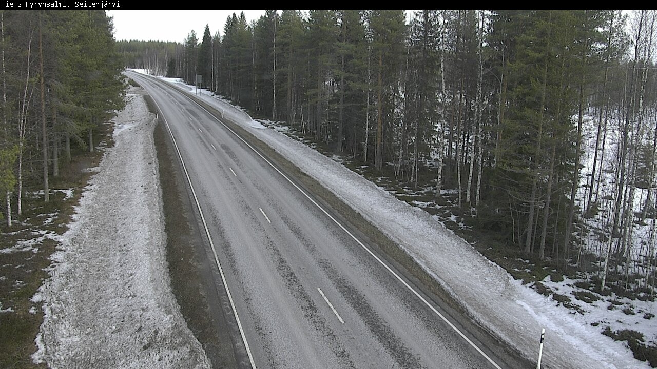 Weather Camera Image Road 5 Hyrynsalmi, Seitenjärvi, Hyrynsalmi, Kainuu