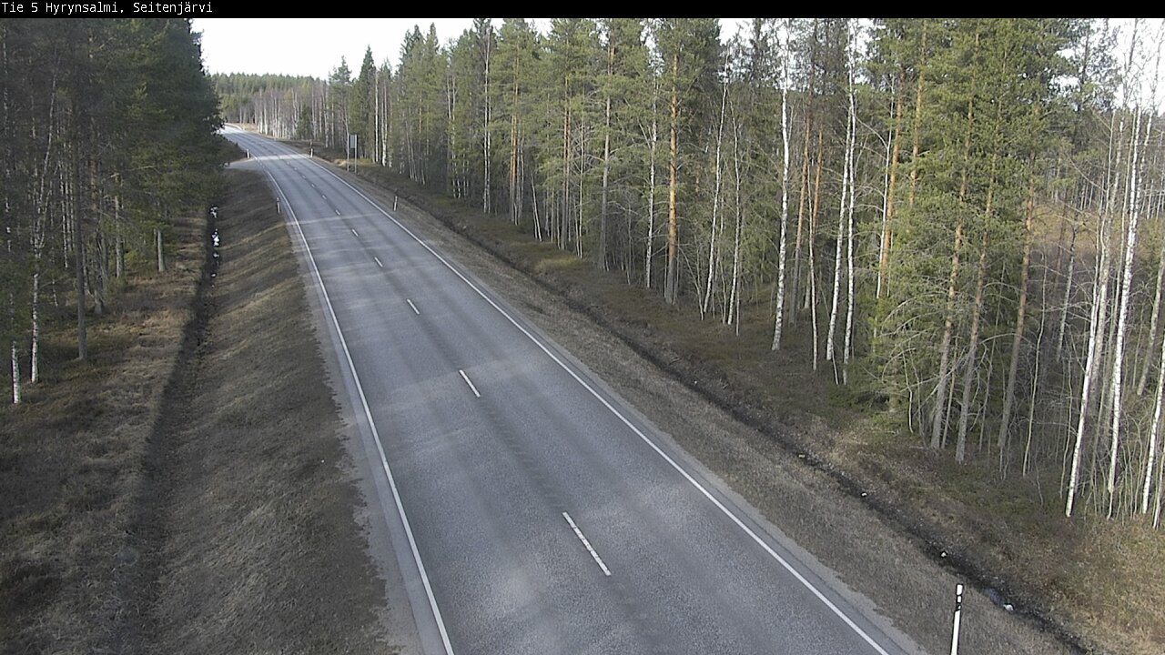 Weather Camera Image Väg 5 Hyrynsalmi, Seitenjärvi, Hyrynsalmi, Kainuu