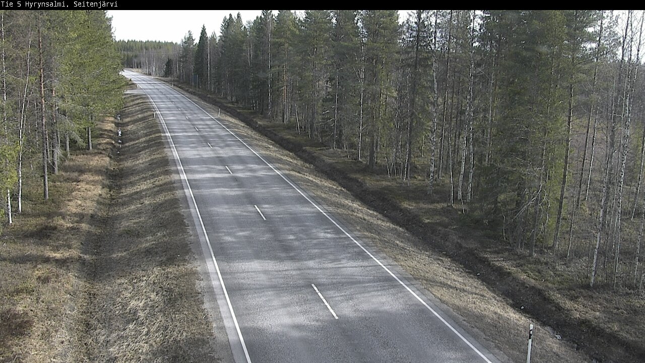 Weather Camera Image Väg 5 Hyrynsalmi, Seitenjärvi, Hyrynsalmi, Kainuu
