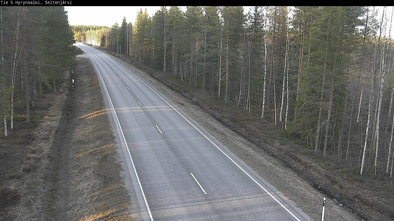 Weather Camera Image Väg 5 Hyrynsalmi, Seitenjärvi, Hyrynsalmi, Kainuu