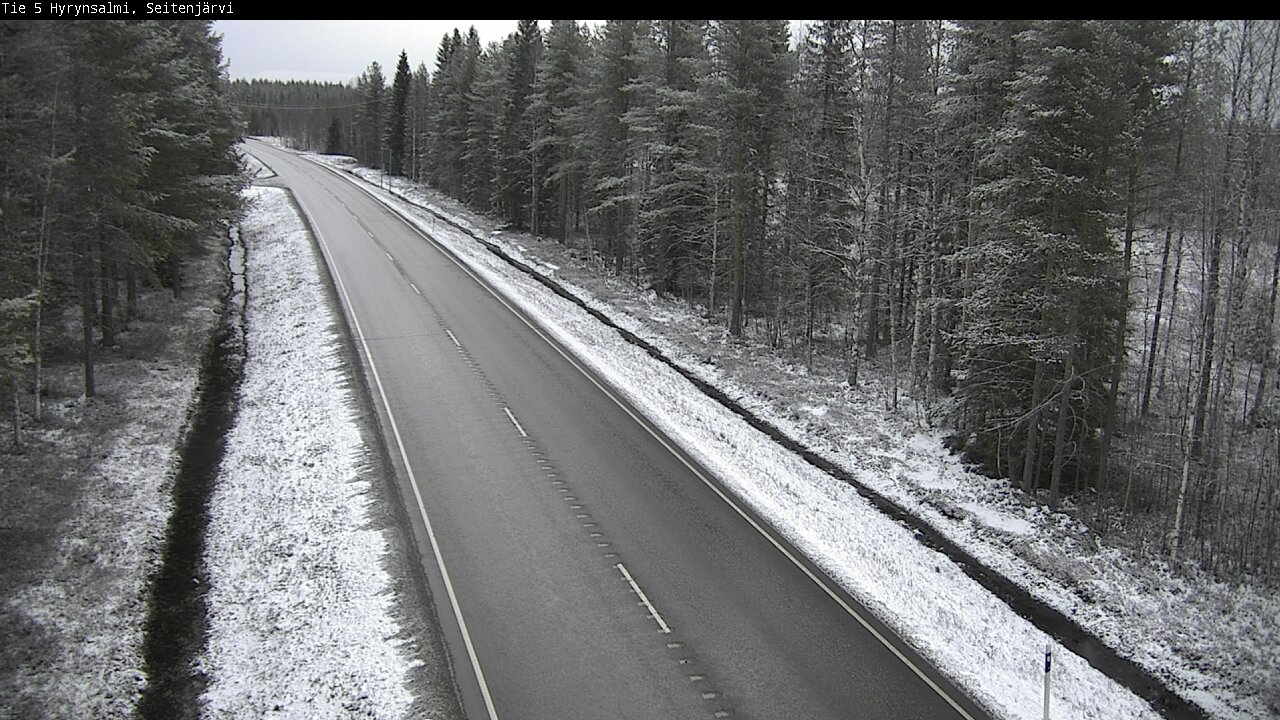 Weather Camera Image Väg 5 Hyrynsalmi, Seitenjärvi, Hyrynsalmi, Kainuu