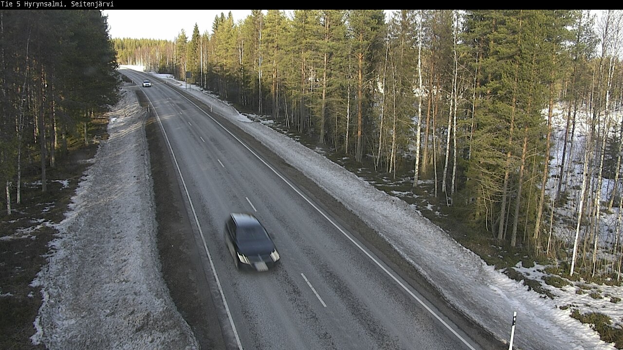 Weather Camera Image Road 5 Hyrynsalmi, Seitenjärvi, Hyrynsalmi, Kainuu