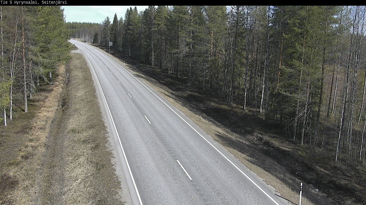 Weather Camera Image Väg 5 Hyrynsalmi, Seitenjärvi, Hyrynsalmi, Kainuu