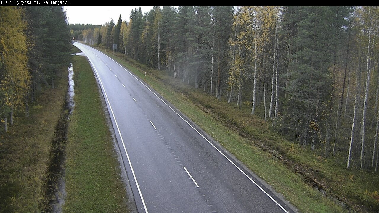 Weather Camera Image Road 5 Hyrynsalmi, Seitenjärvi, Hyrynsalmi, Kainuu