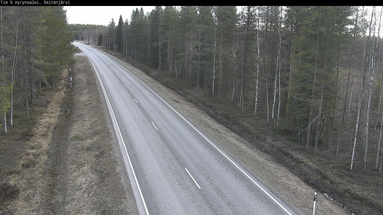 Weather Camera Image Väg 5 Hyrynsalmi, Seitenjärvi, Hyrynsalmi, Kainuu