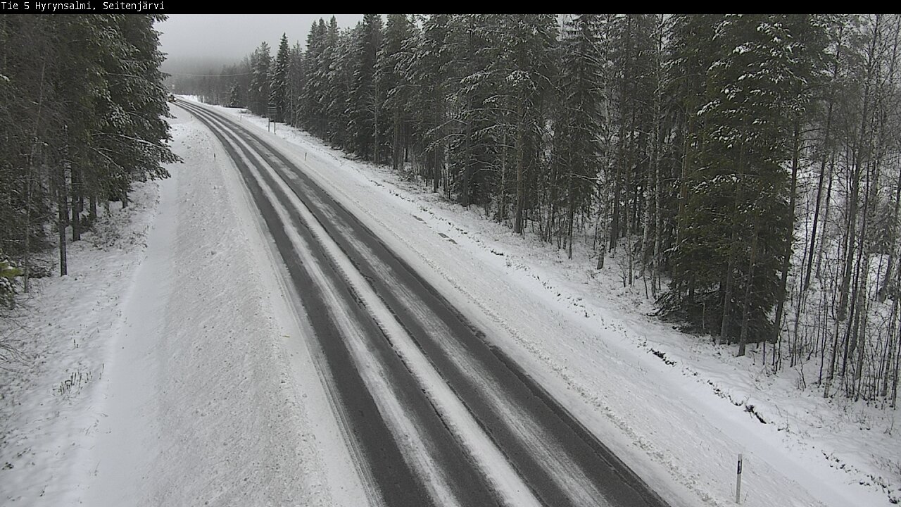 Weather Camera Image Road 5 Hyrynsalmi, Seitenjärvi, Hyrynsalmi, Kainuu