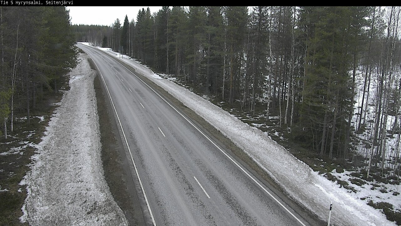 Weather Camera Image Road 5 Hyrynsalmi, Seitenjärvi, Hyrynsalmi, Kainuu