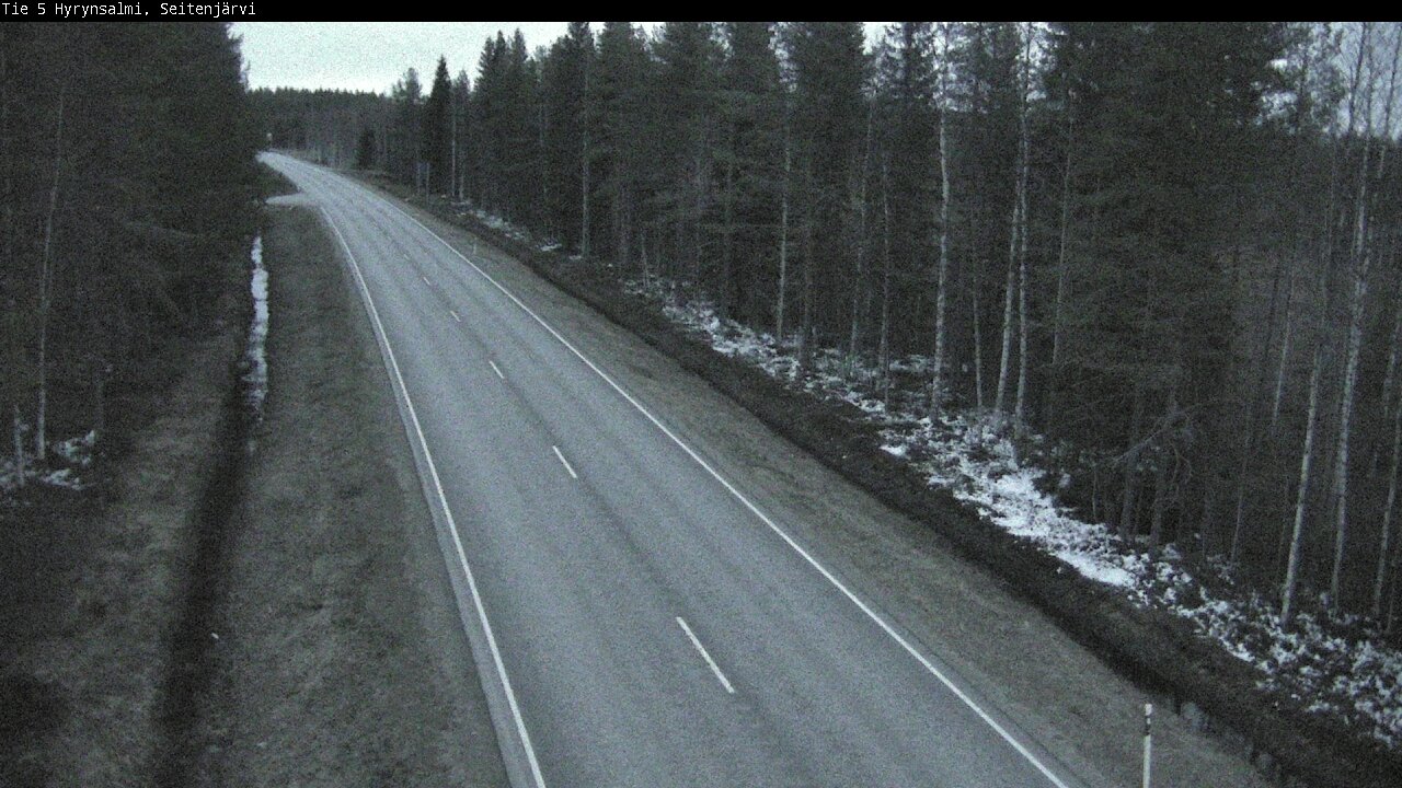 Weather Camera Image Road 5 Hyrynsalmi, Seitenjärvi, Hyrynsalmi, Kainuu