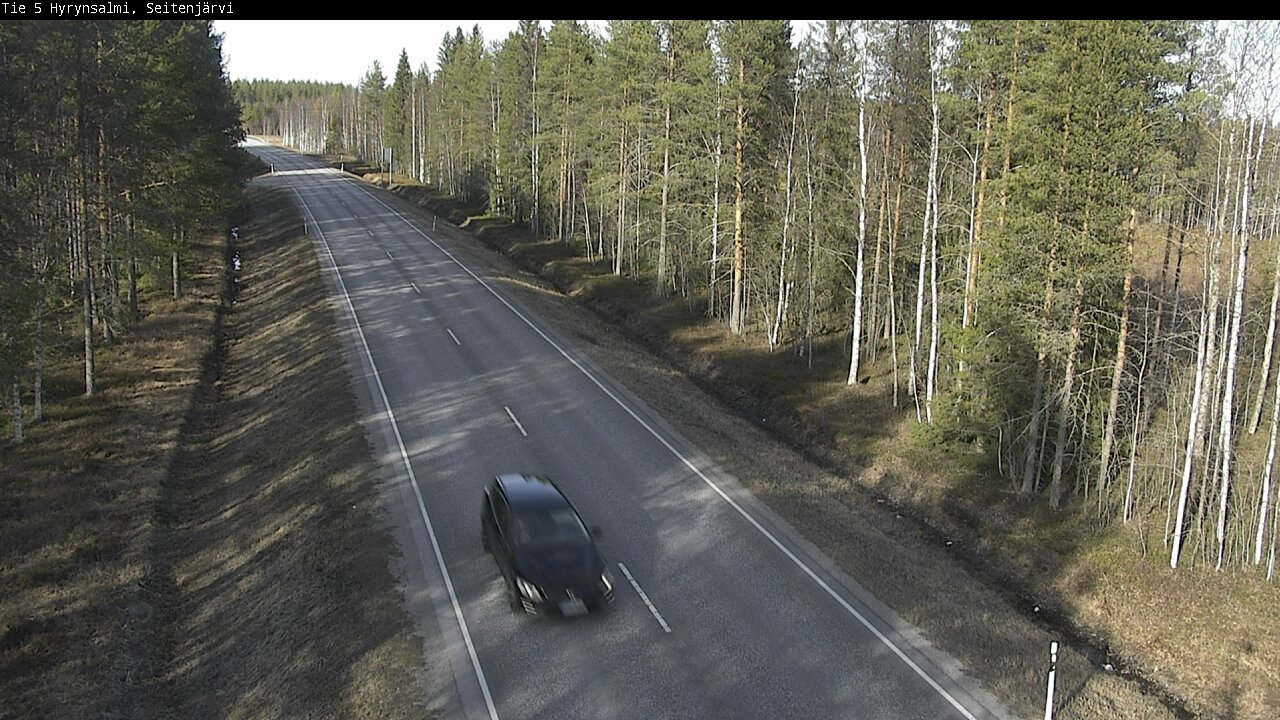 Weather Camera Image Väg 5 Hyrynsalmi, Seitenjärvi, Hyrynsalmi, Kainuu