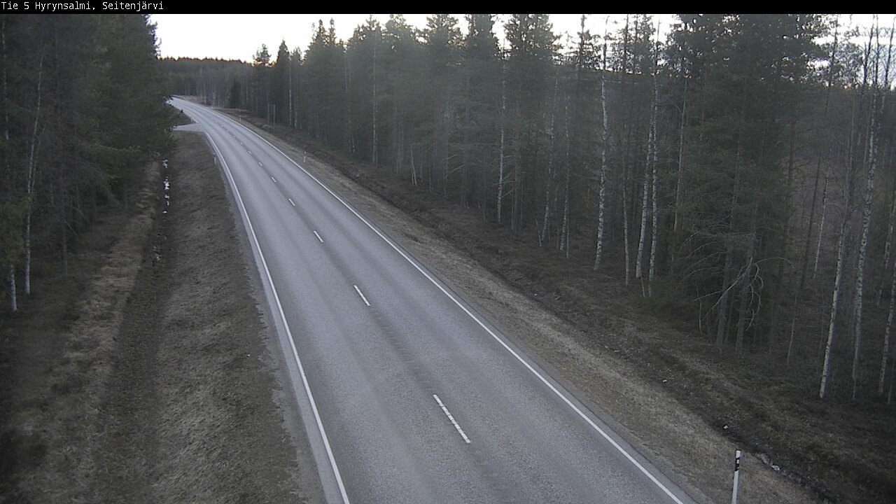Weather Camera Image Road 5 Hyrynsalmi, Seitenjärvi, Hyrynsalmi, Kainuu