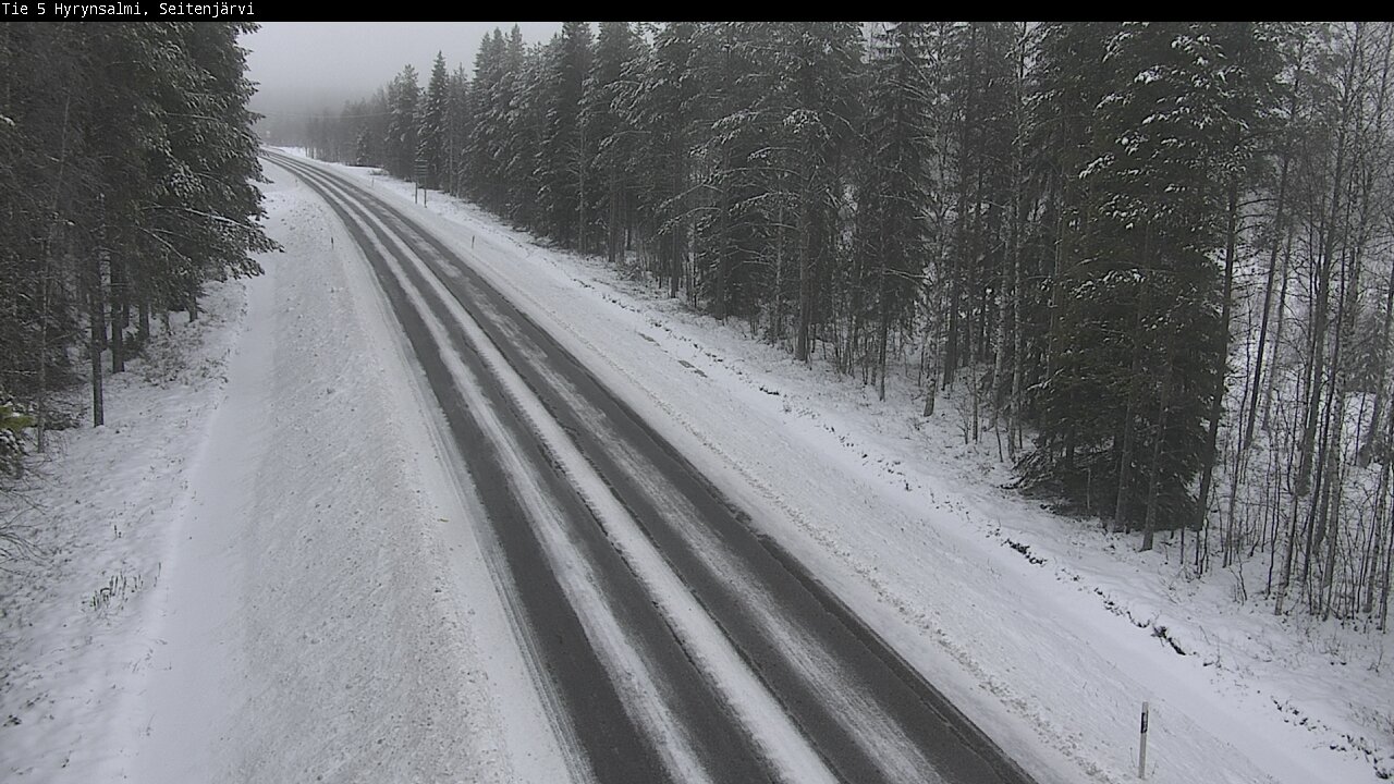 Weather Camera Image Road 5 Hyrynsalmi, Seitenjärvi, Hyrynsalmi, Kainuu
