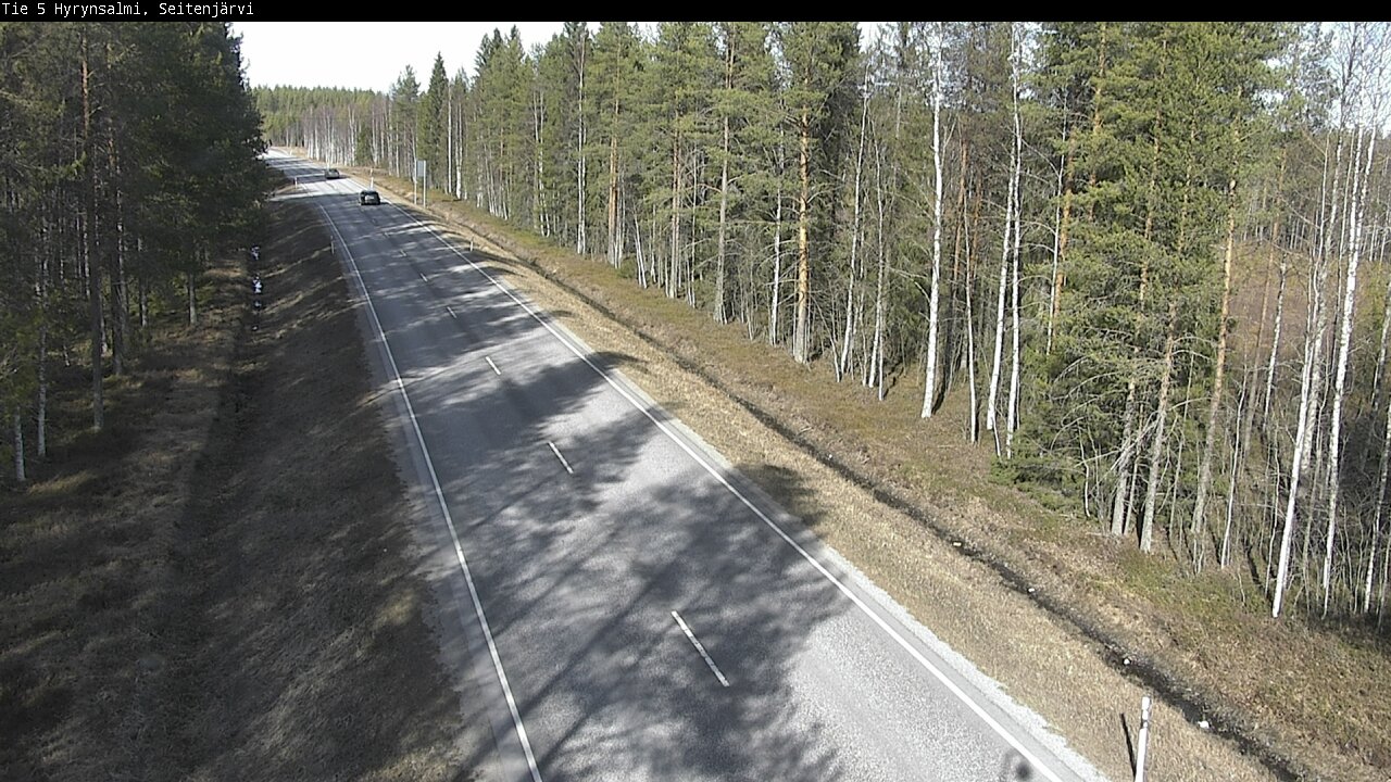 Weather Camera Image Väg 5 Hyrynsalmi, Seitenjärvi, Hyrynsalmi, Kainuu