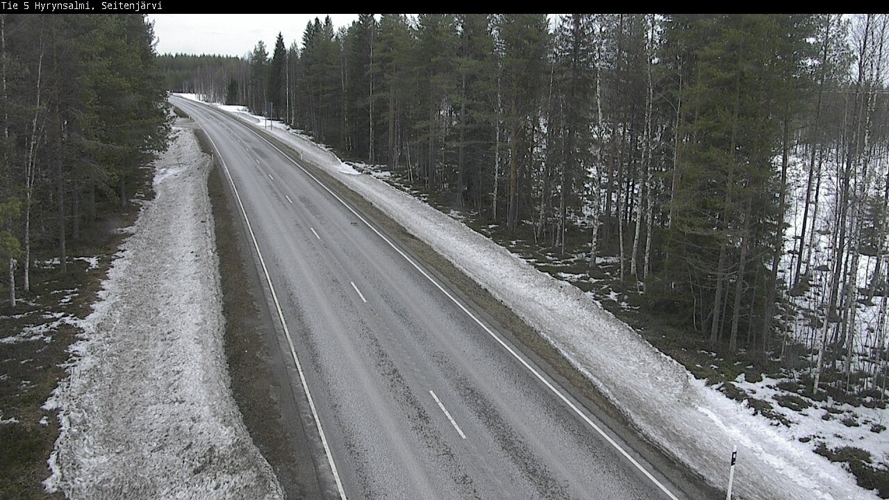 Weather Camera Image Road 5 Hyrynsalmi, Seitenjärvi, Hyrynsalmi, Kainuu