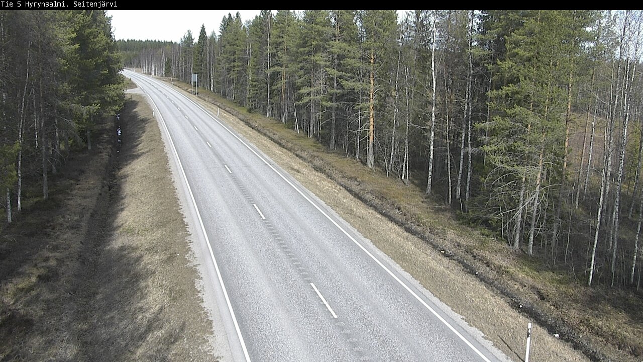 Weather Camera Image Väg 5 Hyrynsalmi, Seitenjärvi, Hyrynsalmi, Kainuu
