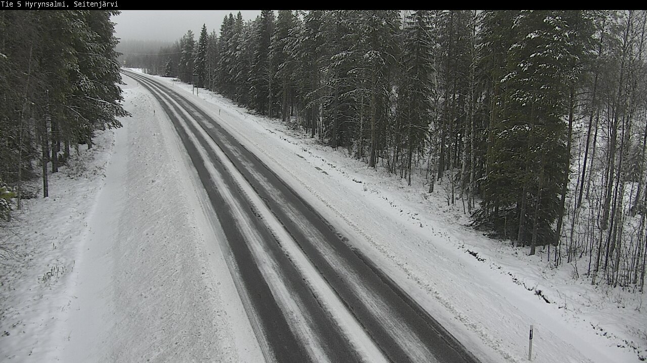 Weather Camera Image Road 5 Hyrynsalmi, Seitenjärvi, Hyrynsalmi, Kainuu