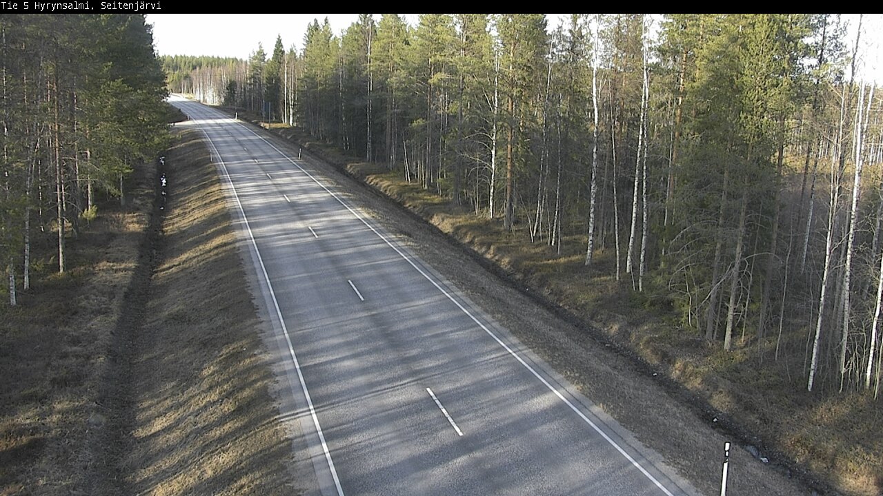 Weather Camera Image Väg 5 Hyrynsalmi, Seitenjärvi, Hyrynsalmi, Kainuu
