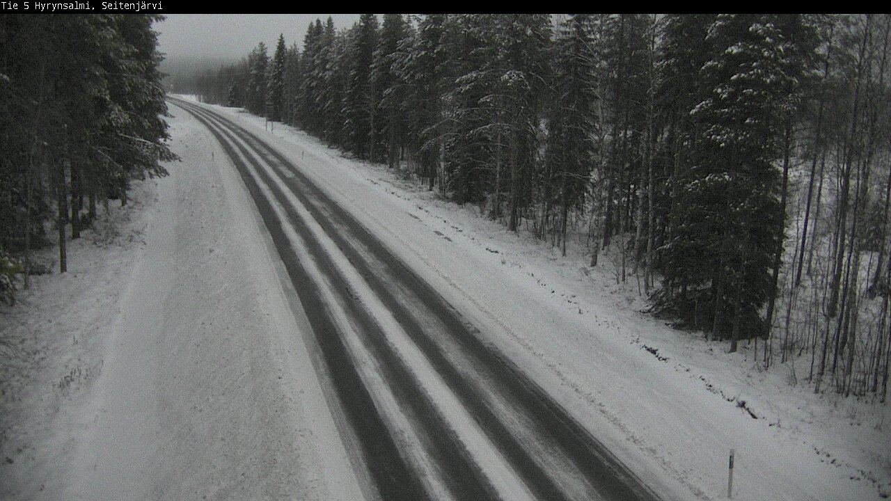 Weather Camera Image Road 5 Hyrynsalmi, Seitenjärvi, Hyrynsalmi, Kainuu