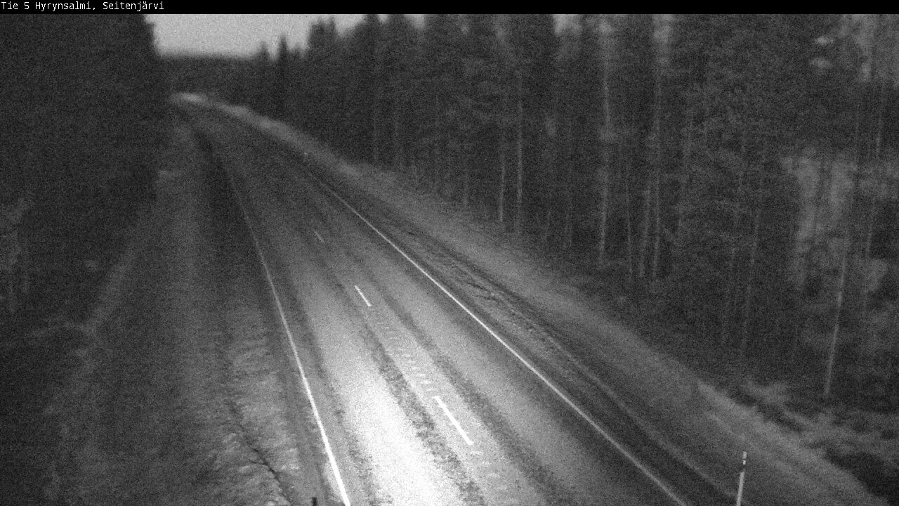 Weather Camera Image Road 5 Hyrynsalmi, Seitenjärvi, Hyrynsalmi, Kainuu