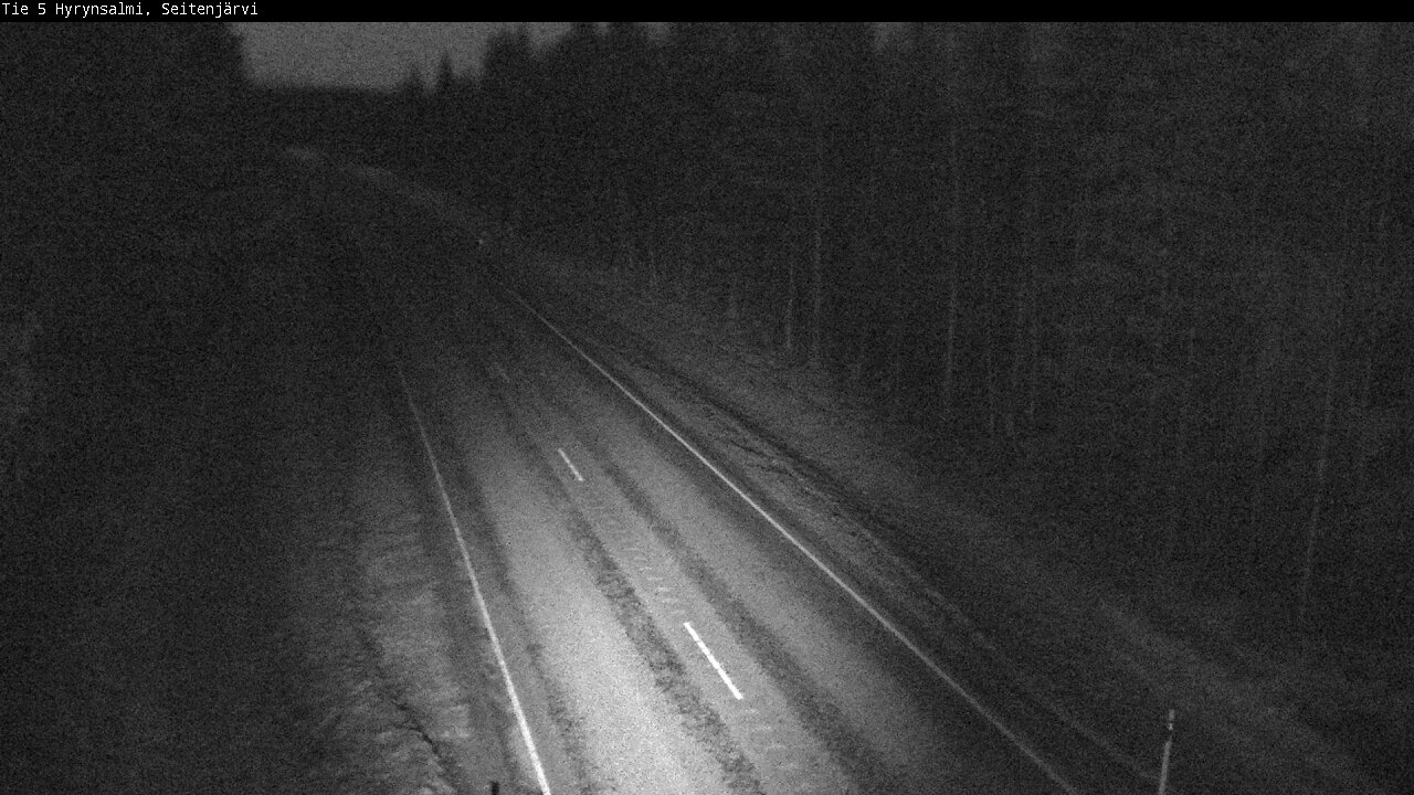 Weather Camera Image Road 5 Hyrynsalmi, Seitenjärvi, Hyrynsalmi, Kainuu