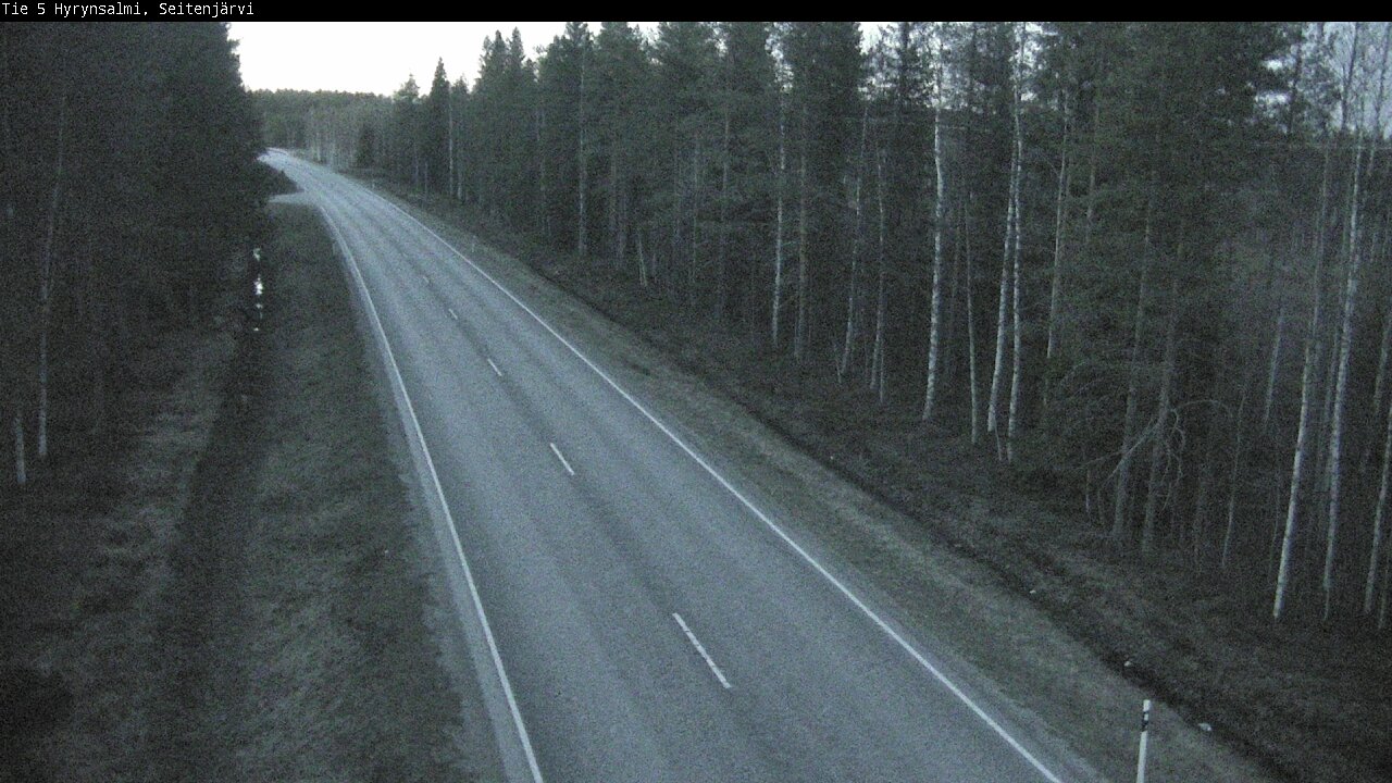 Weather Camera Image Väg 5 Hyrynsalmi, Seitenjärvi, Hyrynsalmi, Kainuu