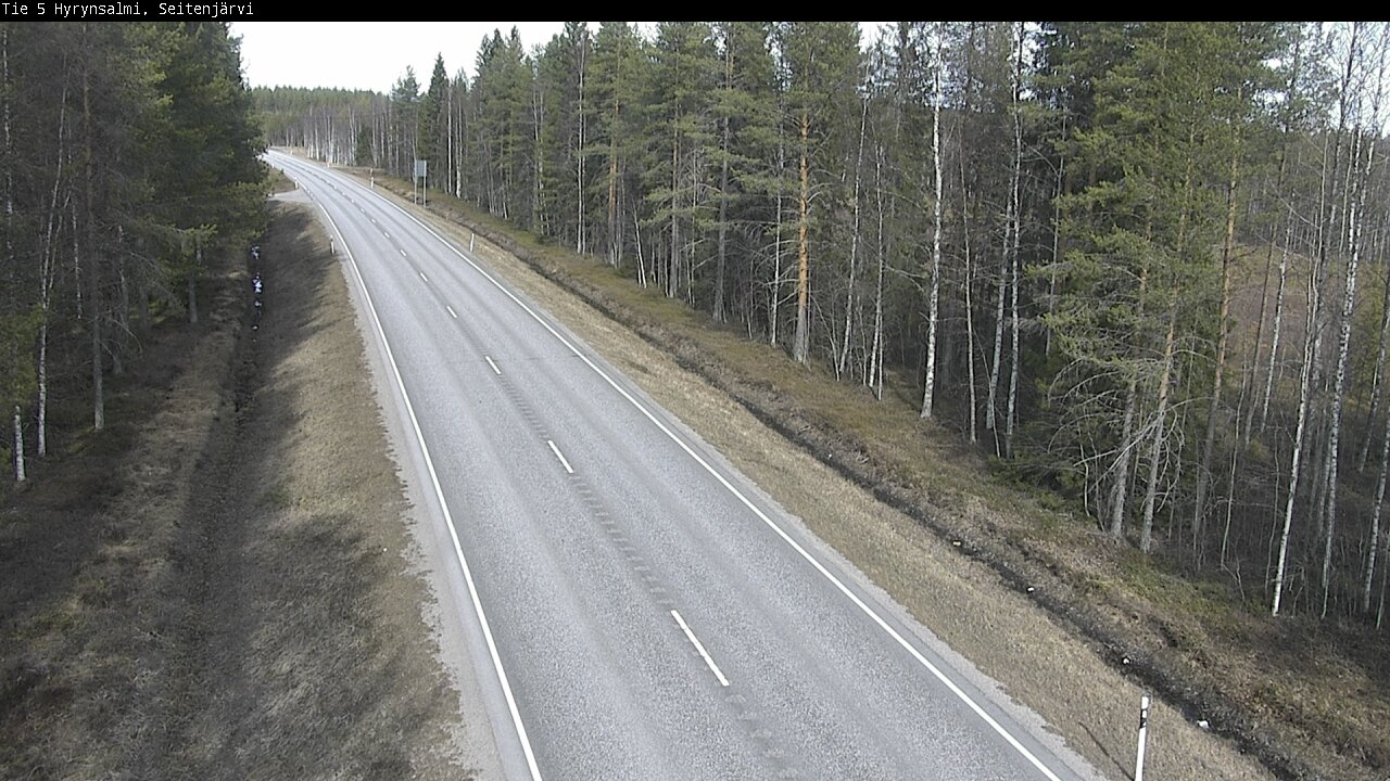 Weather Camera Image Väg 5 Hyrynsalmi, Seitenjärvi, Hyrynsalmi, Kainuu