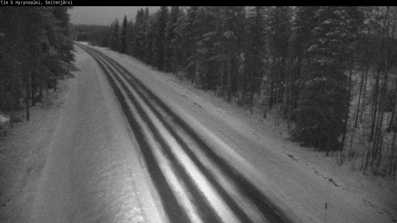 Weather Camera Image Road 5 Hyrynsalmi, Seitenjärvi, Hyrynsalmi, Kainuu