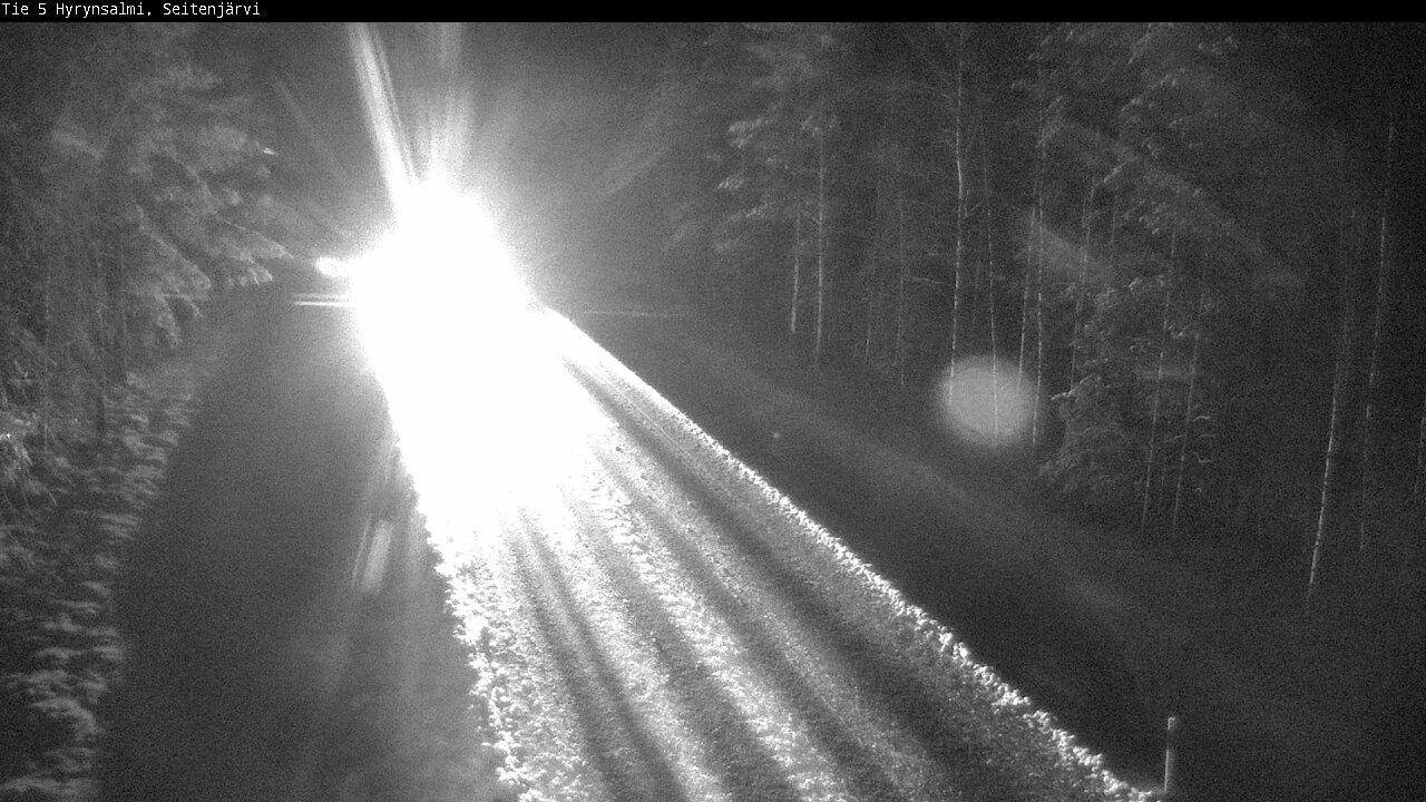 Weather Camera Image Road 5 Hyrynsalmi, Seitenjärvi, Hyrynsalmi, Kainuu