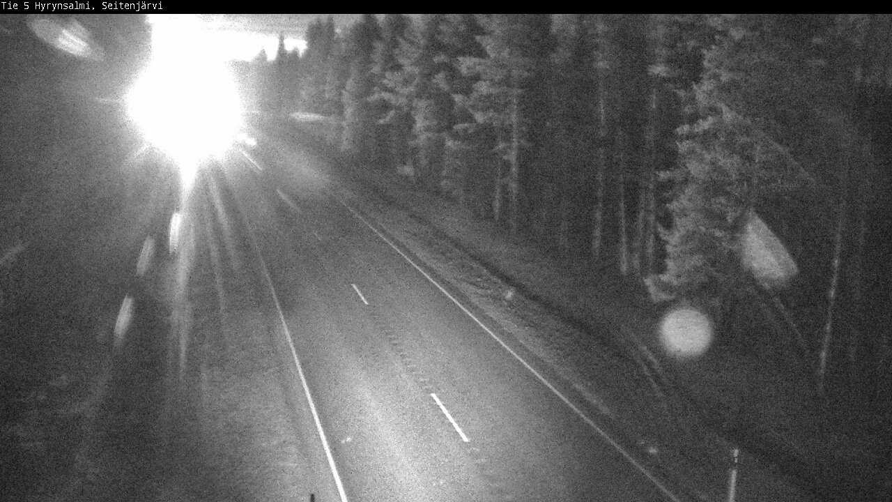 Weather Camera Image Väg 5 Hyrynsalmi, Seitenjärvi, Hyrynsalmi, Kainuu