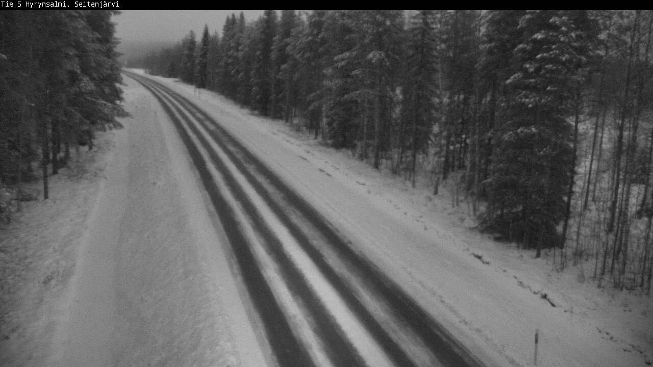 Weather Camera Image Road 5 Hyrynsalmi, Seitenjärvi, Hyrynsalmi, Kainuu