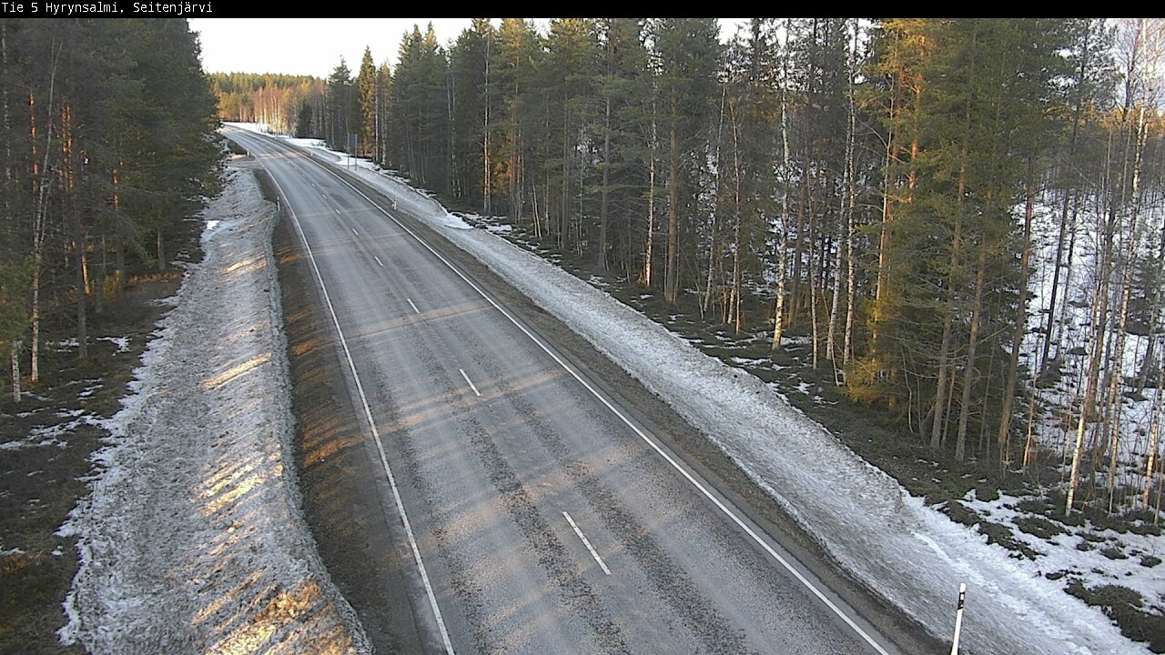 Weather Camera Image Road 5 Hyrynsalmi, Seitenjärvi, Hyrynsalmi, Kainuu