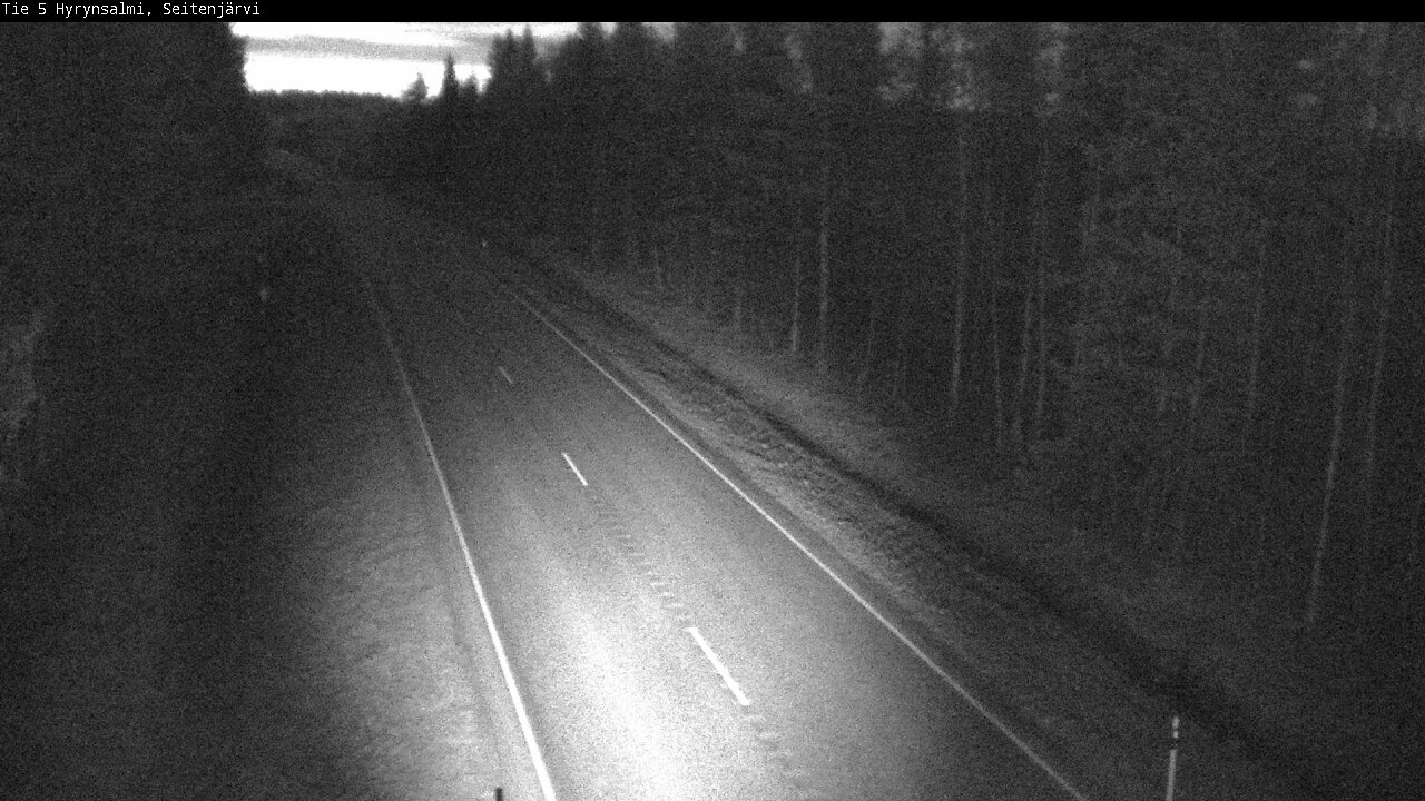 Weather Camera Image Väg 5 Hyrynsalmi, Seitenjärvi, Hyrynsalmi, Kainuu