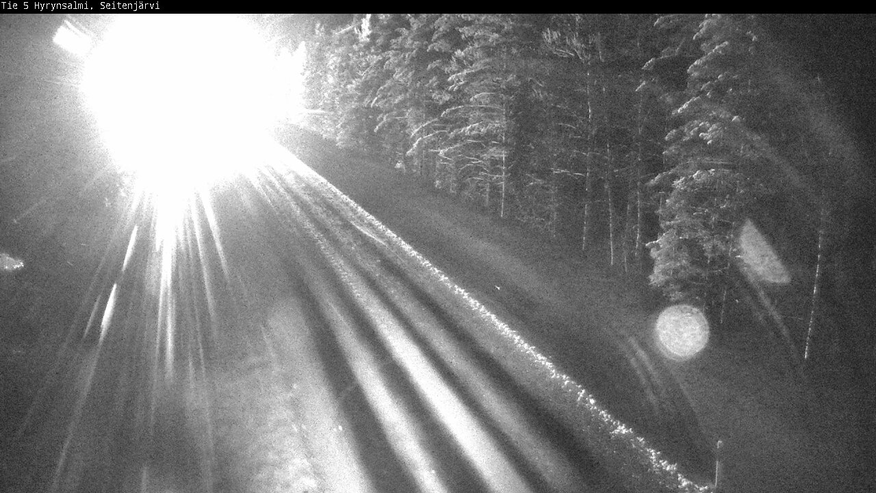 Weather Camera Image Road 5 Hyrynsalmi, Seitenjärvi, Hyrynsalmi, Kainuu