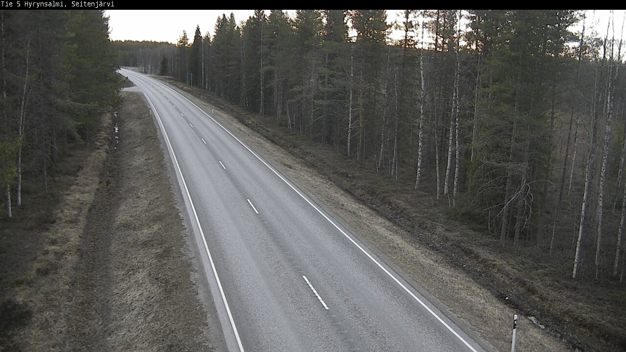 Weather Camera Image Road 5 Hyrynsalmi, Seitenjärvi, Hyrynsalmi, Kainuu