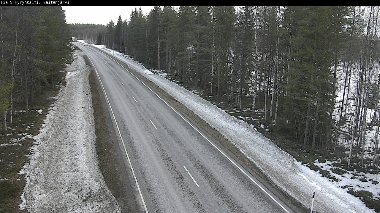 Weather Camera Image Road 5 Hyrynsalmi, Seitenjärvi, Hyrynsalmi, Kainuu