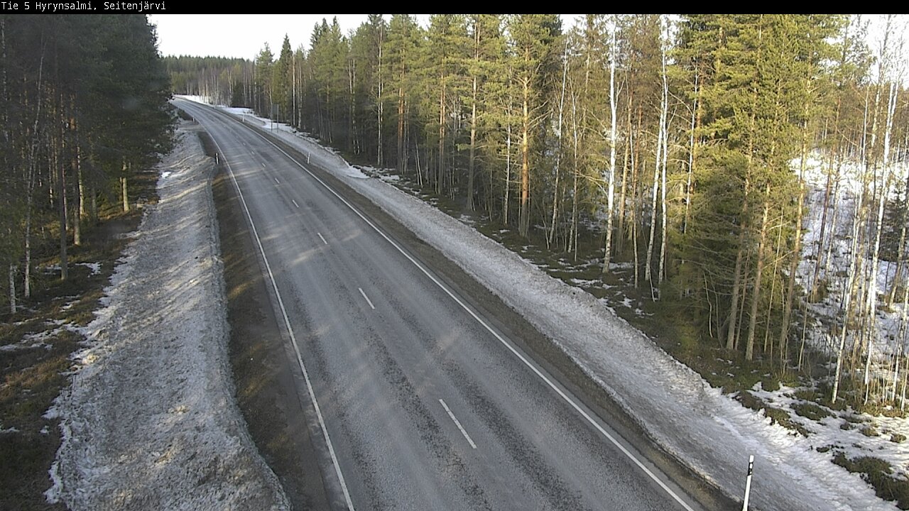 Weather Camera Image Road 5 Hyrynsalmi, Seitenjärvi, Hyrynsalmi, Kainuu