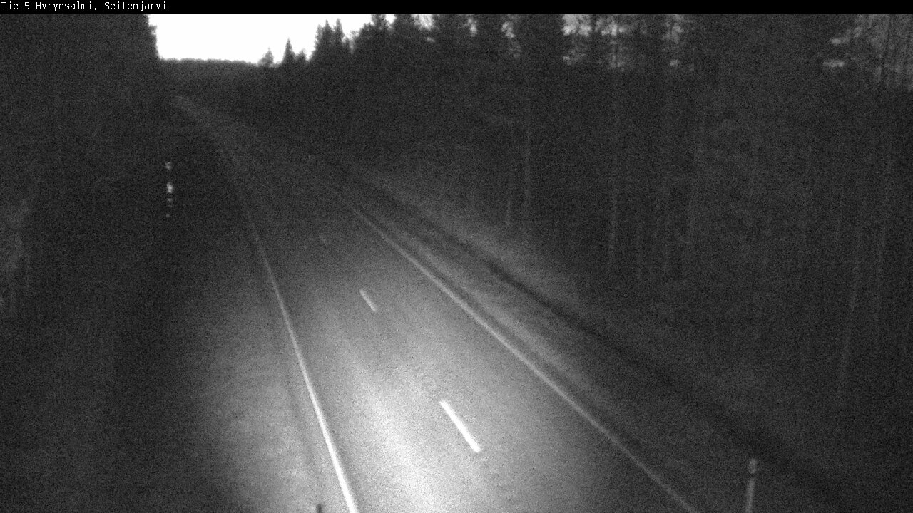 Weather Camera Image Väg 5 Hyrynsalmi, Seitenjärvi, Hyrynsalmi, Kainuu