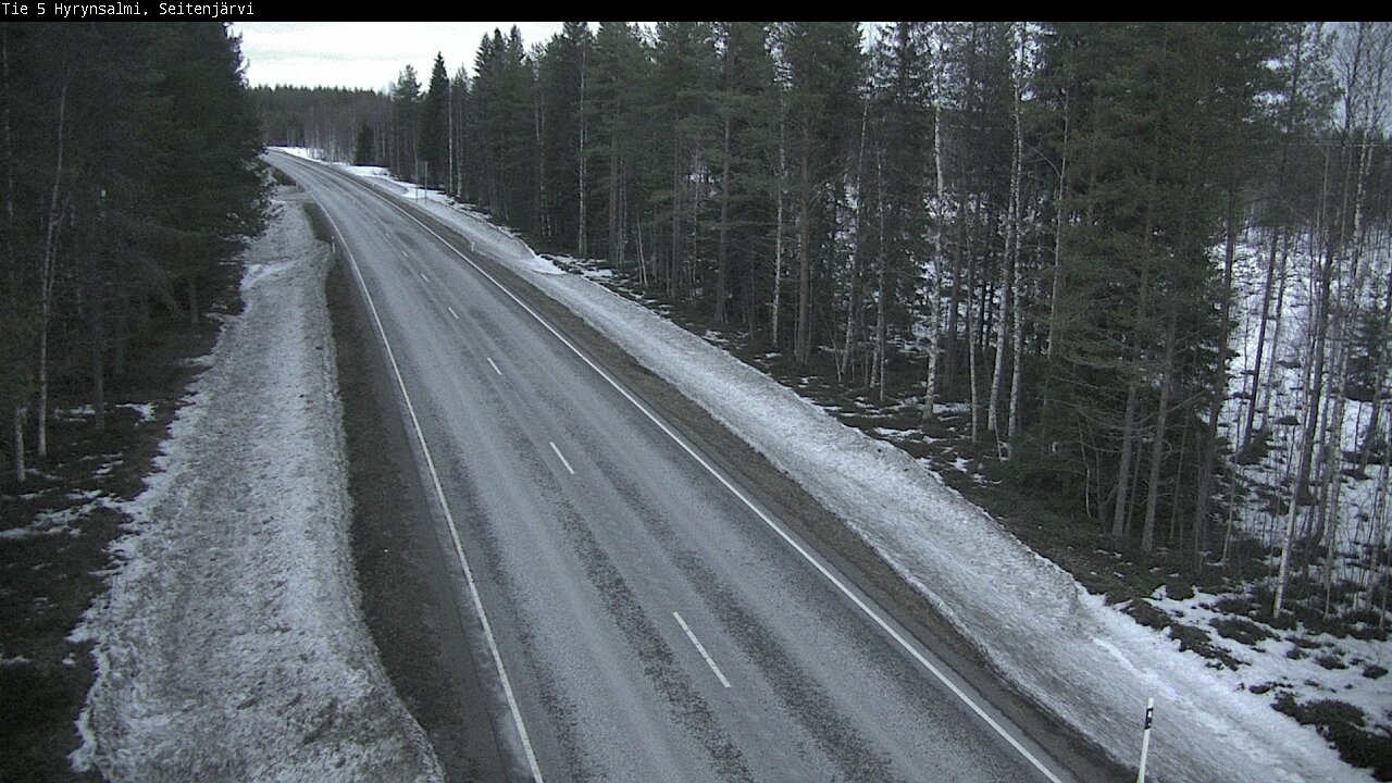 Weather Camera Image Road 5 Hyrynsalmi, Seitenjärvi, Hyrynsalmi, Kainuu