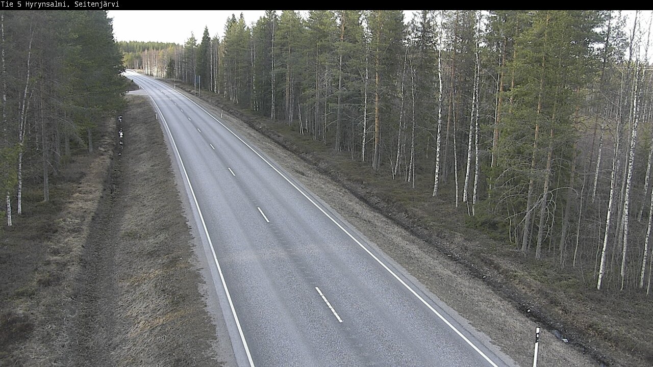Weather Camera Image Väg 5 Hyrynsalmi, Seitenjärvi, Hyrynsalmi, Kainuu