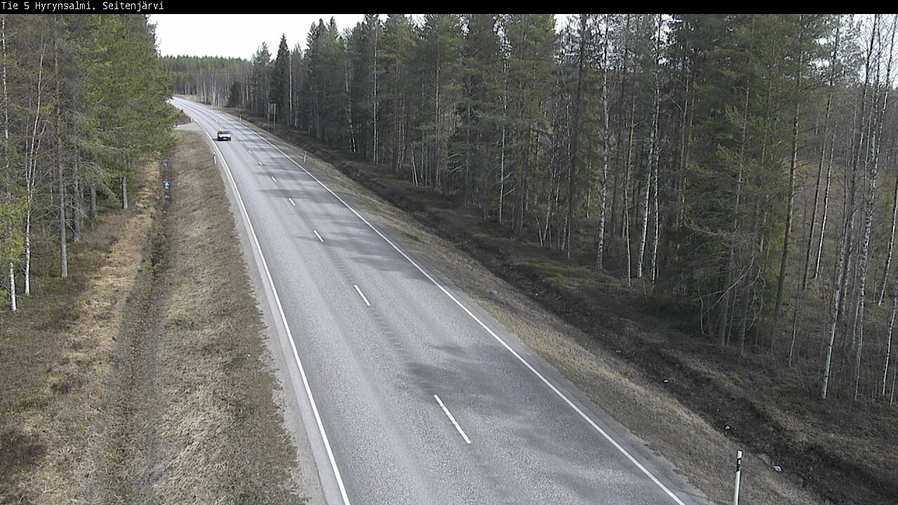 Weather Camera Image Väg 5 Hyrynsalmi, Seitenjärvi, Hyrynsalmi, Kainuu