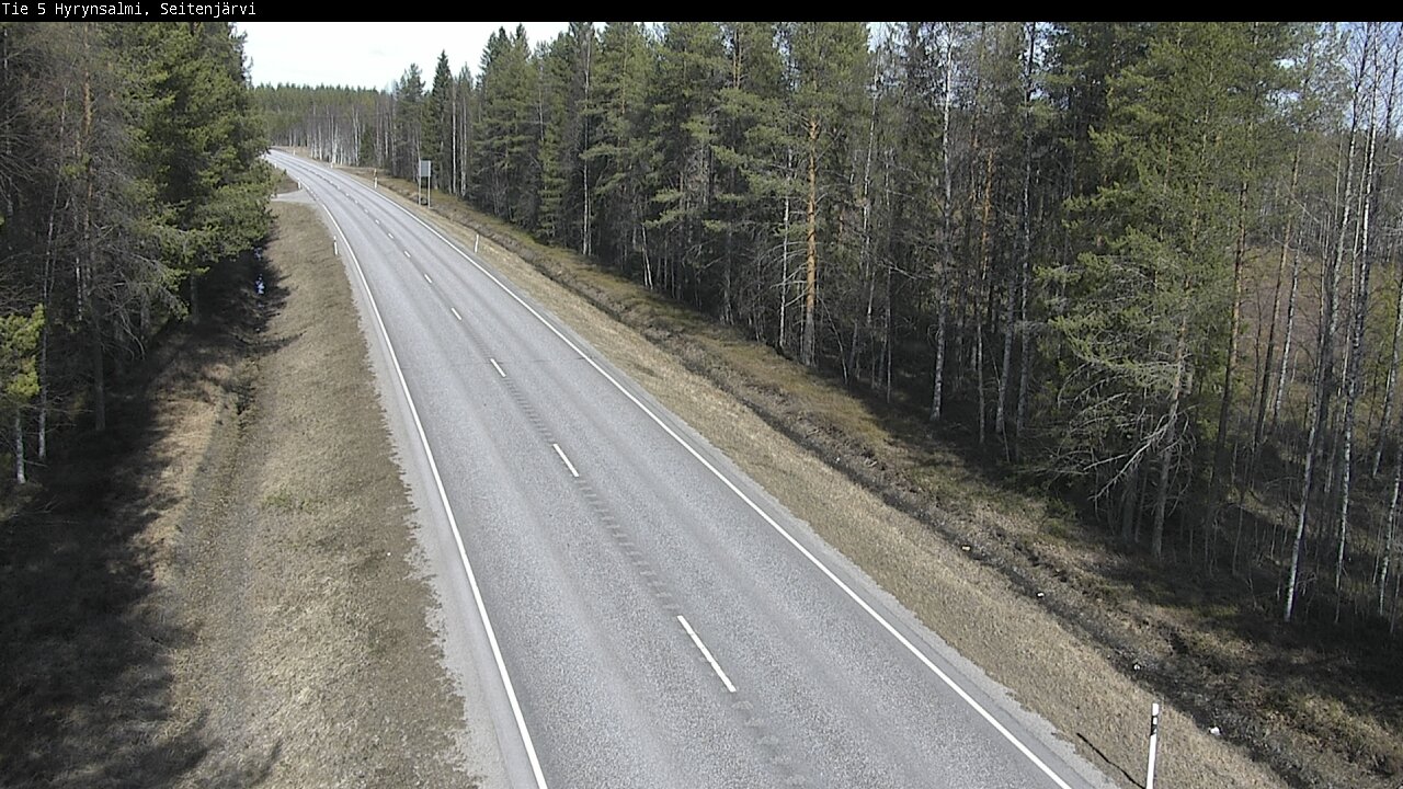 Weather Camera Image Väg 5 Hyrynsalmi, Seitenjärvi, Hyrynsalmi, Kainuu